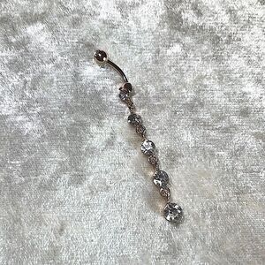 5 Stone💠 Elegant Belly Dangle Ring l New